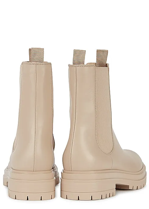40 Blush Leather Chelsea Boots