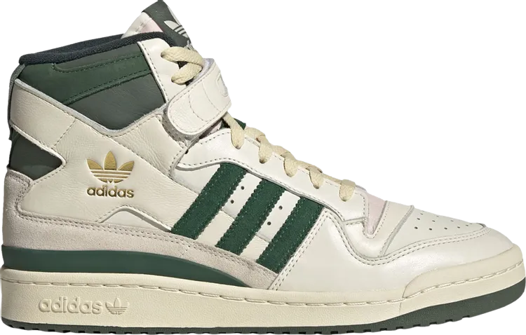 Adidas Forum 84 'Off White Dark Green' sneakers, cream