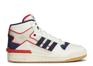 Adidas FORUM EXHIBIT MID 'INSIDE OUT - WHITE NAVY SCARLET' sneakers, white