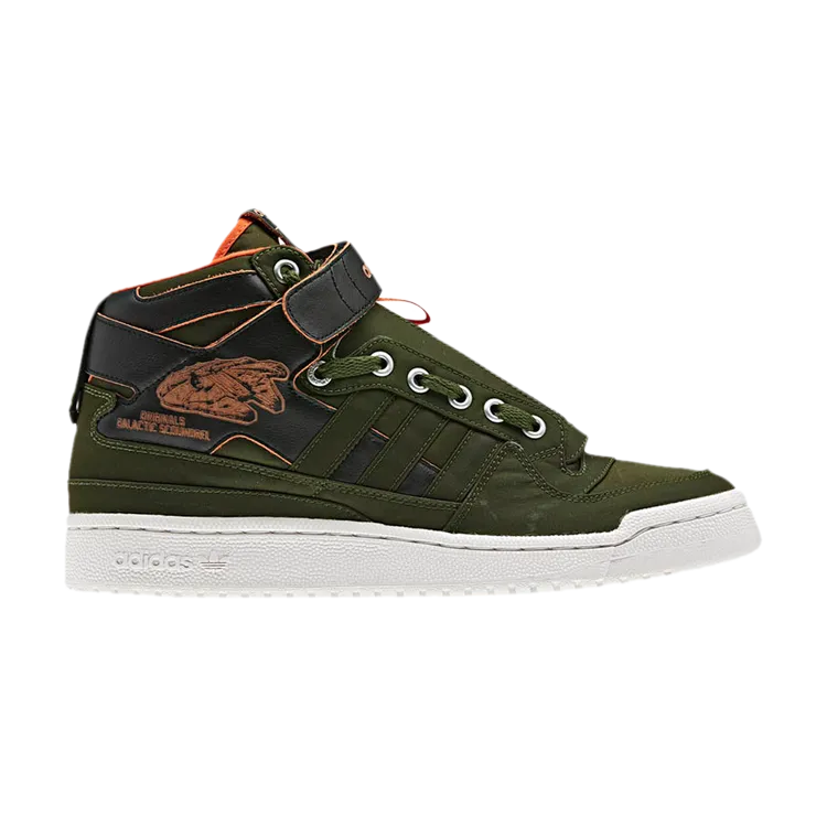 Adidas Forum Mid S sneakers. 'Han Solo', white
