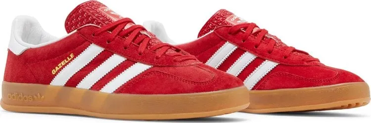 Adidas Gazelle Indoor 'Scarlet Gum' Sneakers, Red