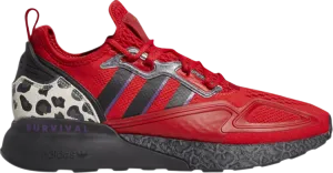 Adidas Jalen Ramsey x ZX 2K Boost 'Survival Is Rare' Sneakers, Red