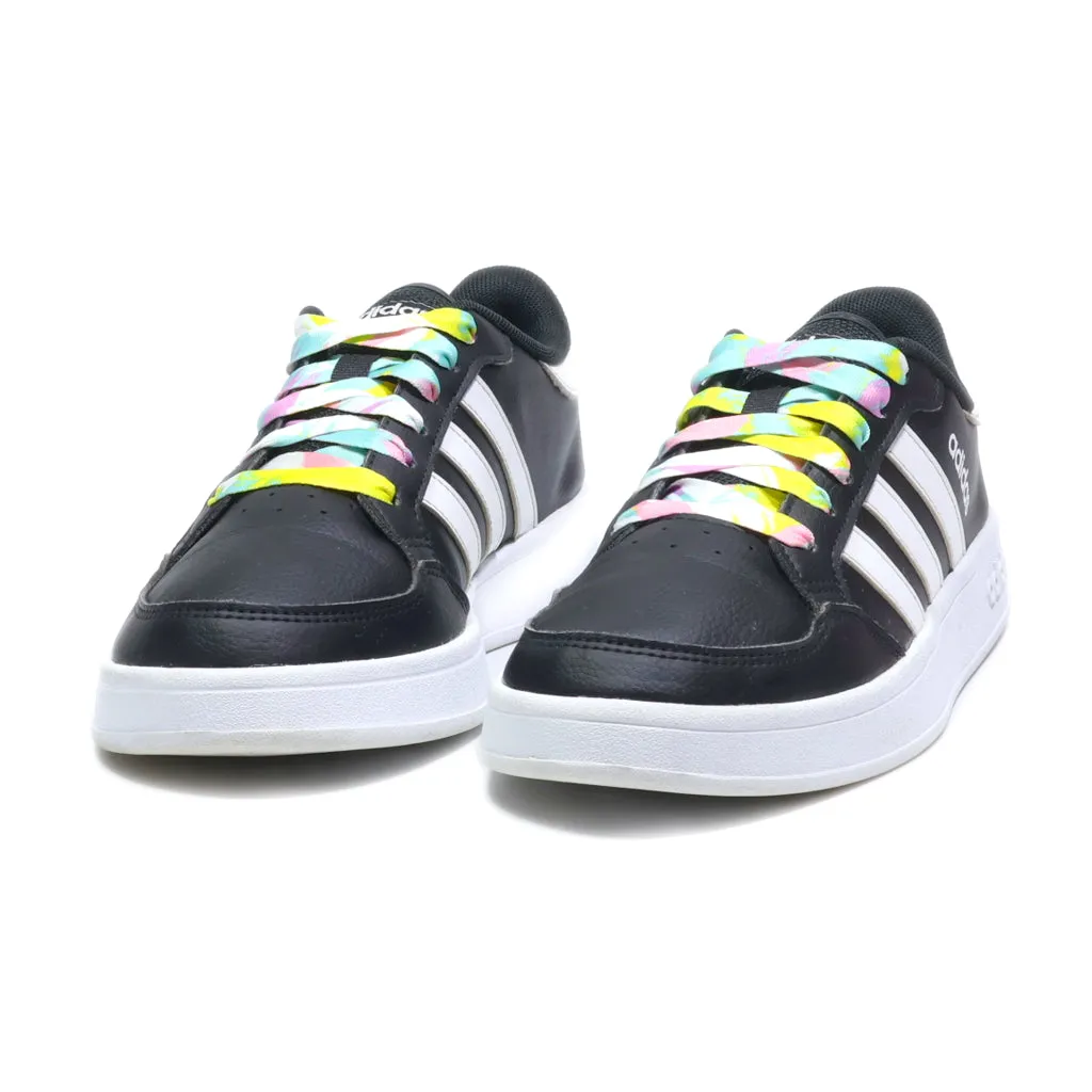 Adidas Low-Top Sneakers Leather Black Colour For Women