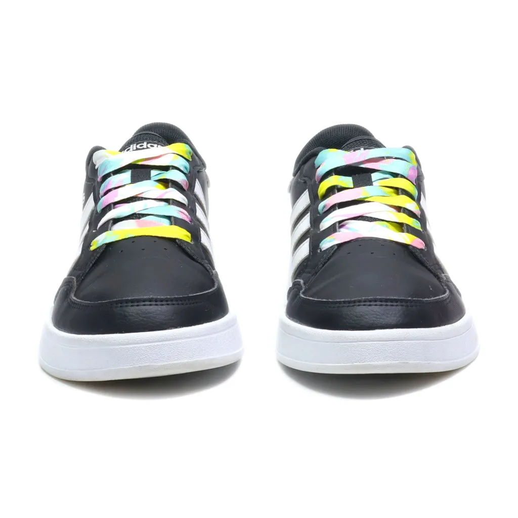 Adidas Low-Top Sneakers Leather Black Colour For Women