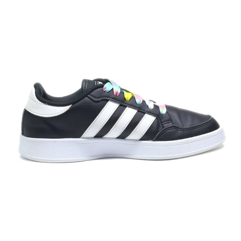 Adidas Low-Top Sneakers Leather Black Colour For Women