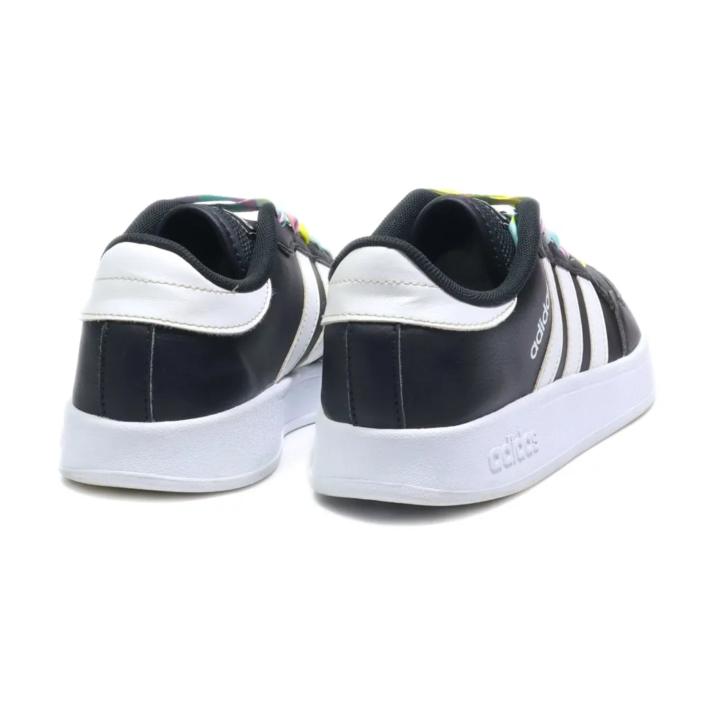 Adidas Low-Top Sneakers Leather Black Colour For Women