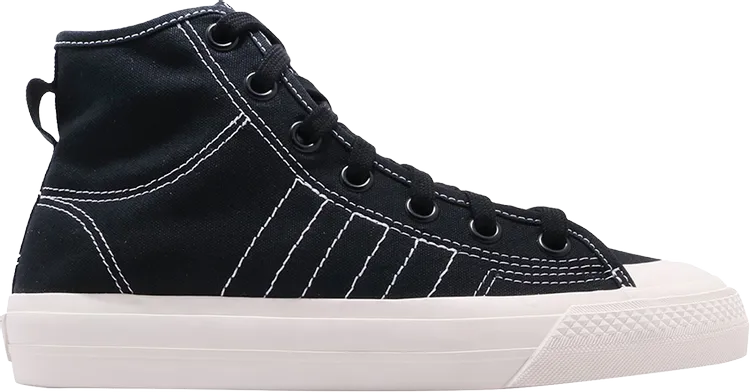 Adidas Nizza RF Hi 'Core Black' sneakers, black