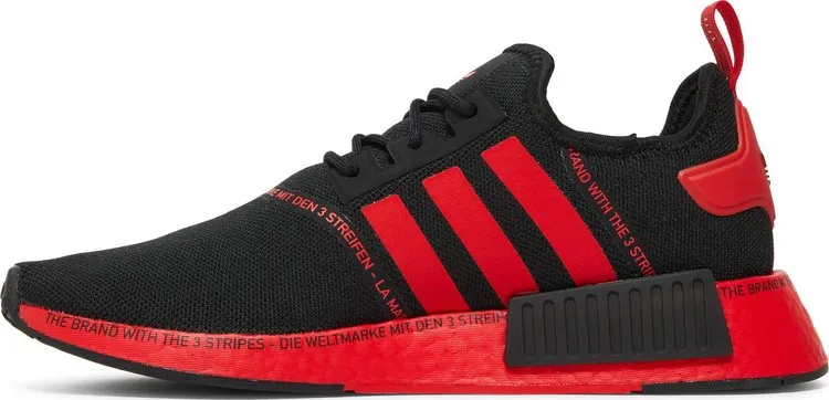 Adidas NMD R1 sneakers, black/red
