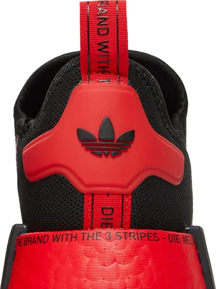 Adidas NMD R1 sneakers, black/red