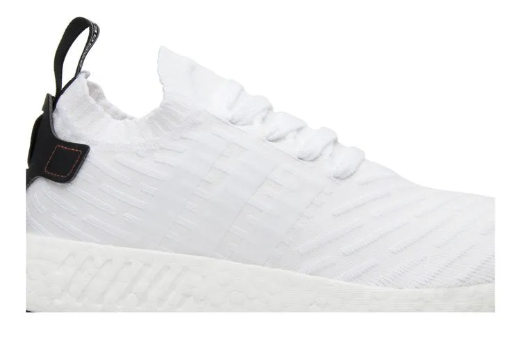 Adidas NMD_R2 Primeknit 'White Black' sneakers, white
