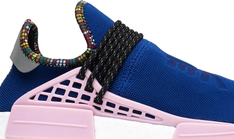Adidas Pharrell x NMD Human Race Men's Sneakers, Blue/Pink