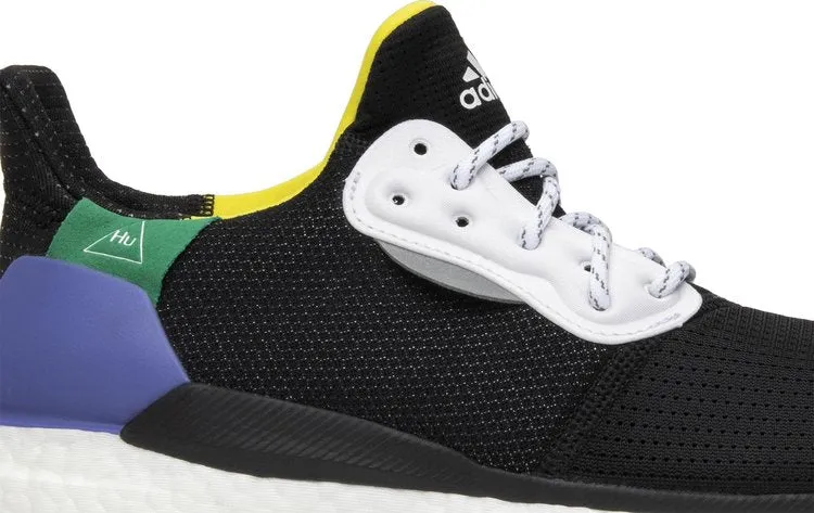 Adidas Pharrell x Solar Hu Glide 'Black' Sneakers, Black
