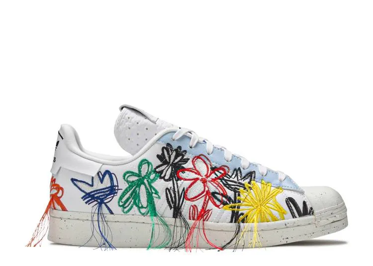 Adidas SEAN WOTHERSPOON X SUPERSTAR 'SUPER EARTH' sneakers, white