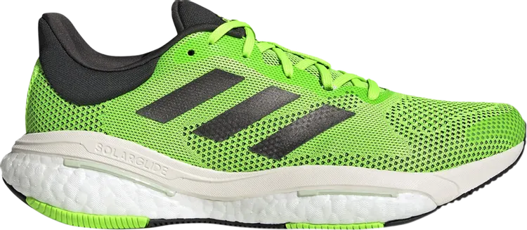 Adidas SolarGlide 5 'Solar Green Black' sneakers, green