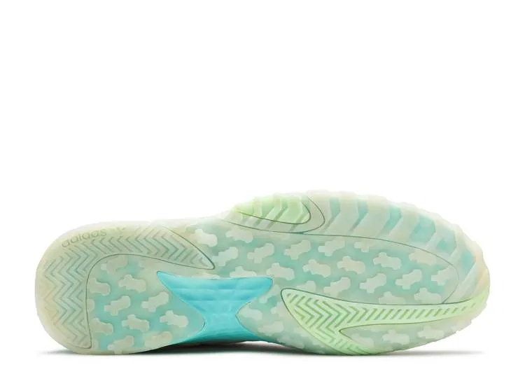 Adidas STREETBALL 'GLOW GREEN' sneakers, white