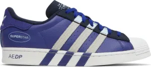Adidas Superstar 'Extended Midfoot Stripes - Legacy Indigo' Sneakers, Blue