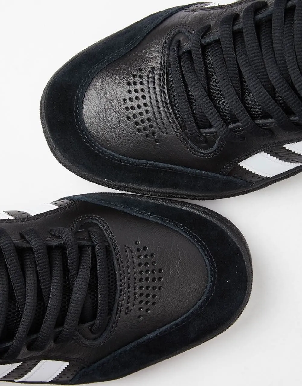 adidas Tyshawn Low Skate Shoes - Core Black/White/Gold Metallic