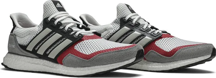 Adidas UltraBoost 1.0 S&L 'Grey Scarlet' sneakers, gray