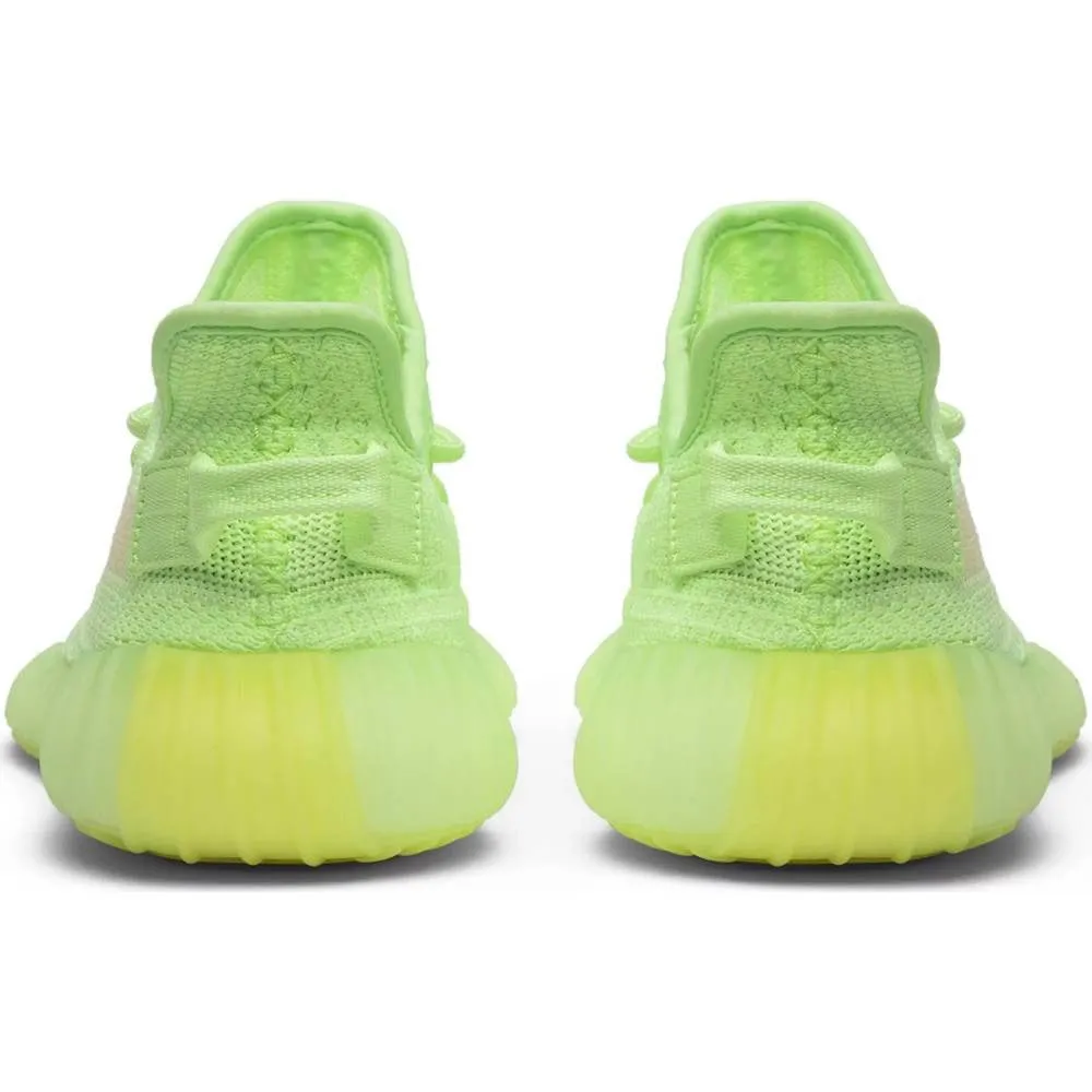 Adidas Yeezy Boost 350 V2 GID Glow Sneakers, Green
