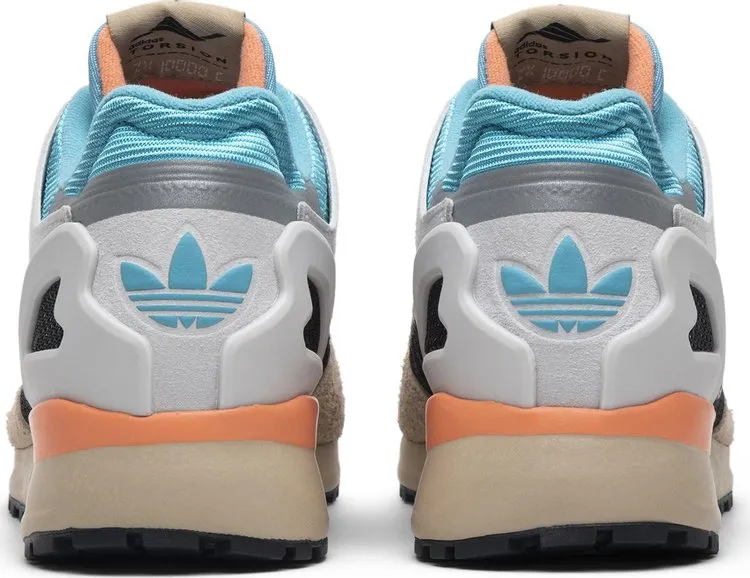 Adidas ZX 10000C 'Grey Coral Blue' sneakers, gray