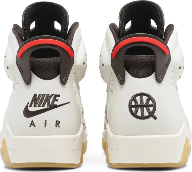 Air Jordan 6 Retro Quai 54 - Sail Gum, cream