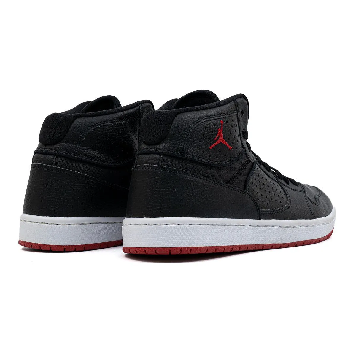 Air Jordan Access High-Top Sneakers Leather Black Colour For Men