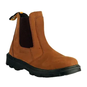 Amblers Brown S3 Wide Fit Dealer Boot FS131
