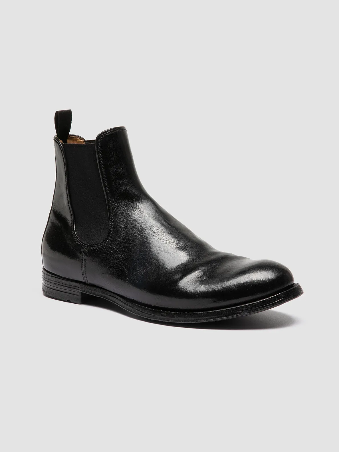 ANATOMIA 083 - Black Leather Chelsea Boots