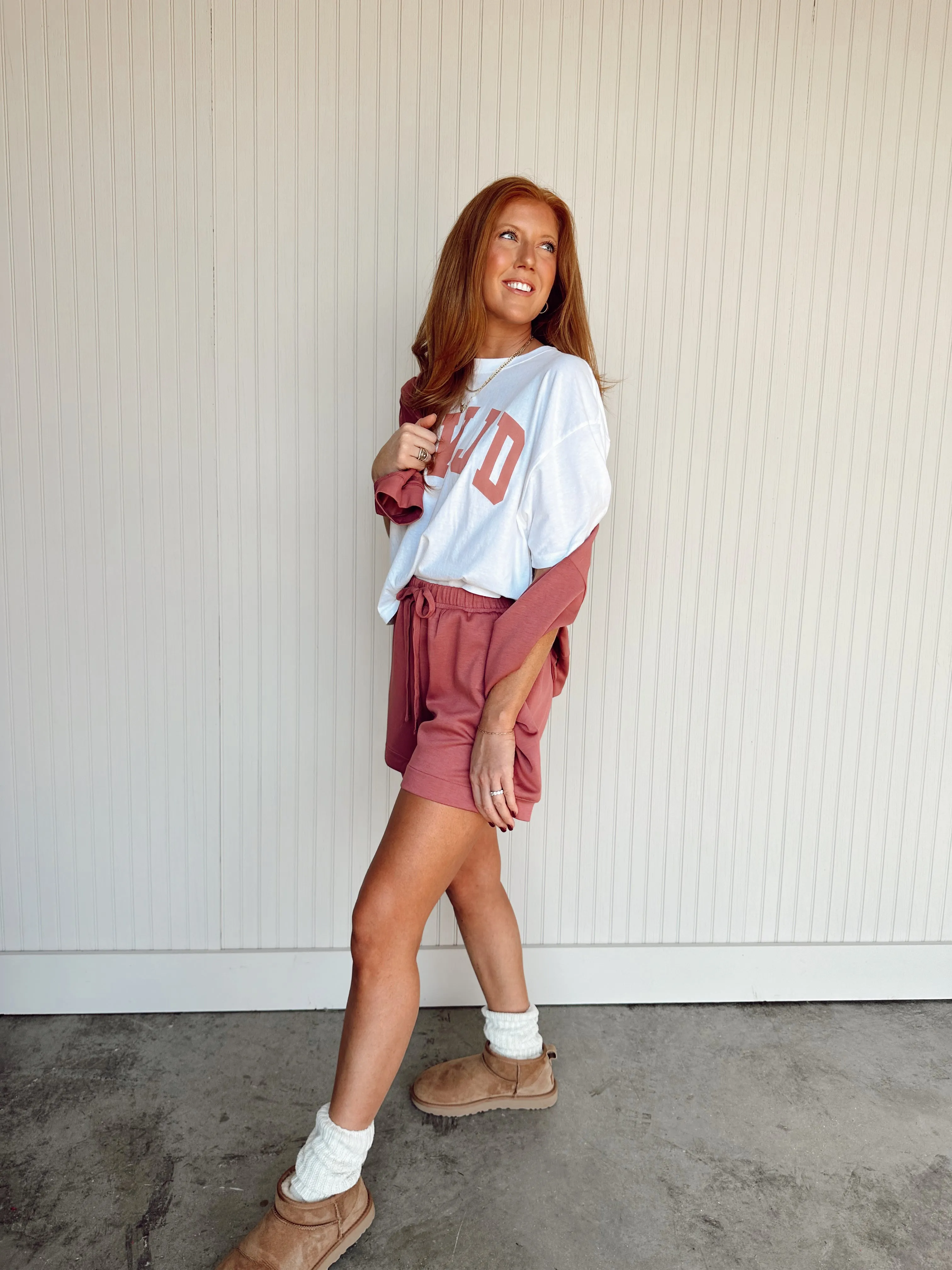 Annabelle Mock Half Zip Top & Short Set