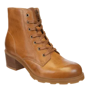 ARC in CAMEL LEATHER Heeled Ankle Boots