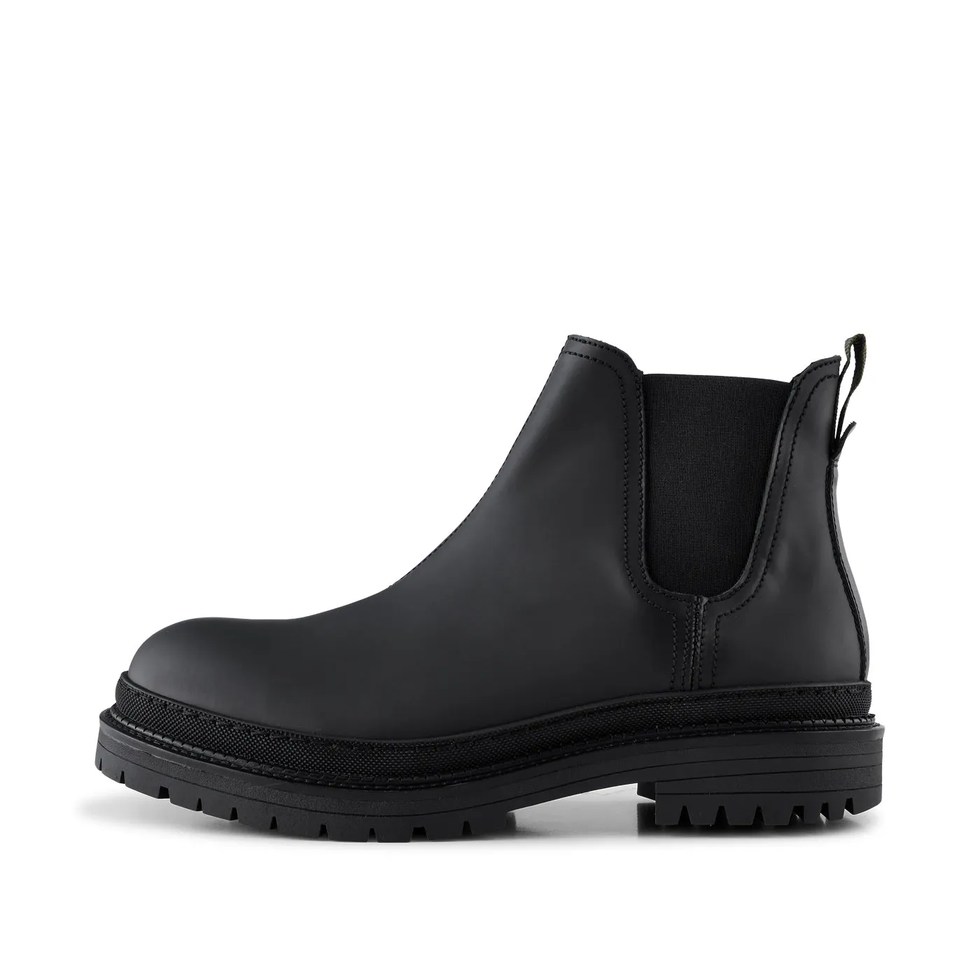 Arvid chelsea støvle læder  - BLACK