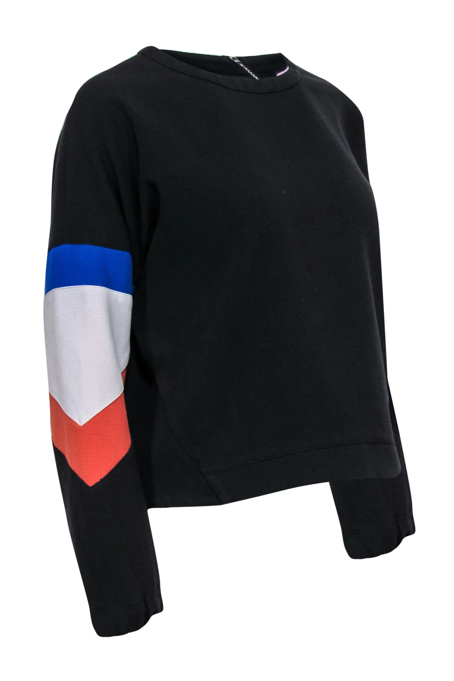 Ba&sh - Black & Multicolor Striped Sweatshirt Sz 6