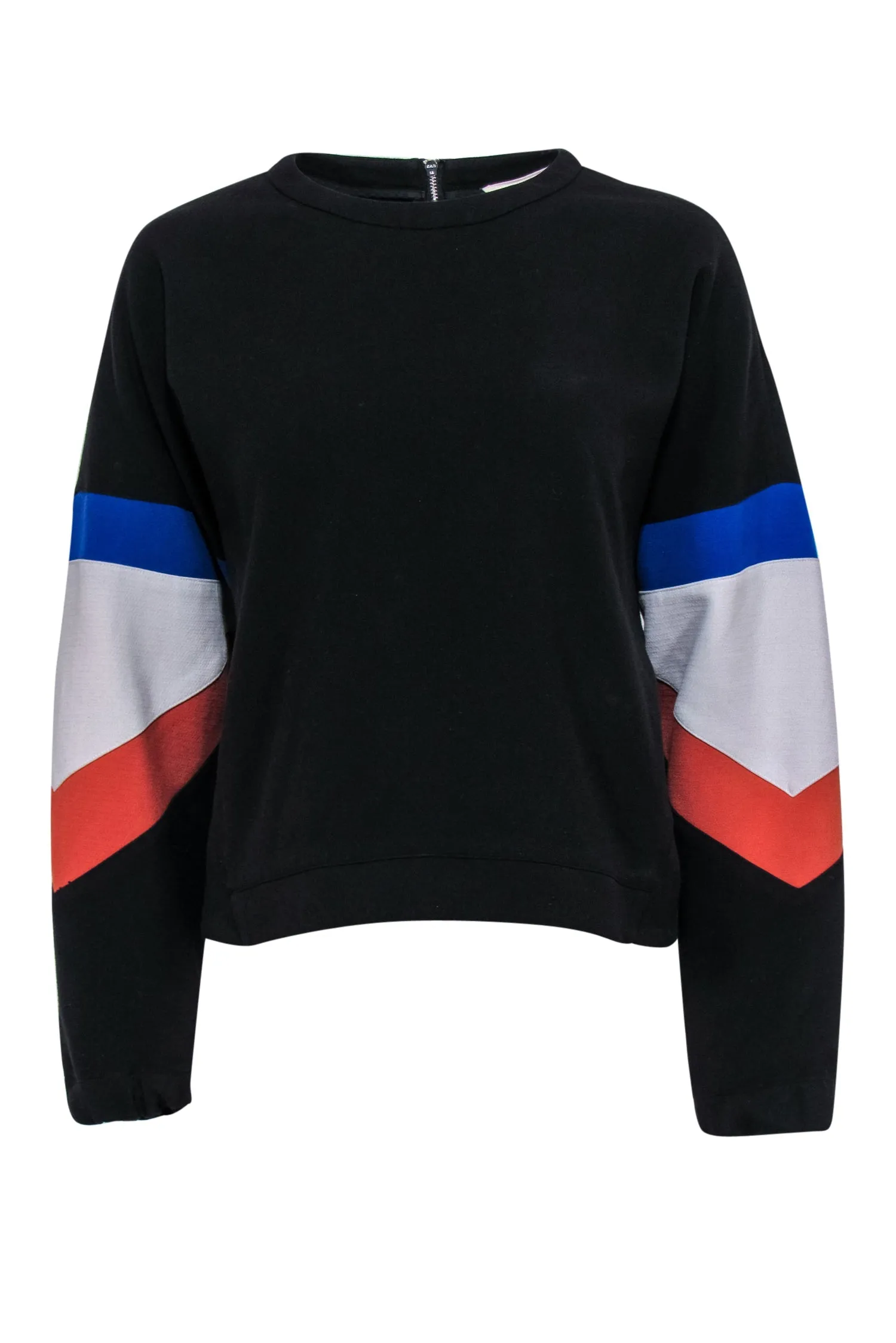 Ba&sh - Black & Multicolor Striped Sweatshirt Sz 6