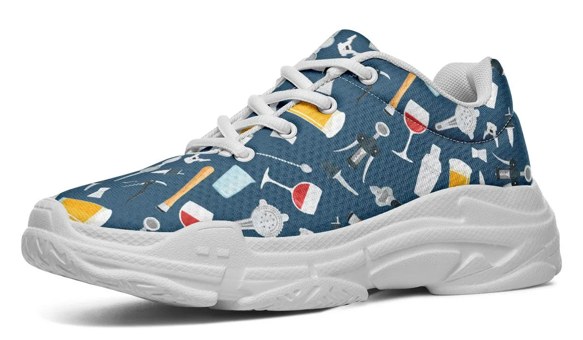 Bartender Pattern Chunky Sneakers