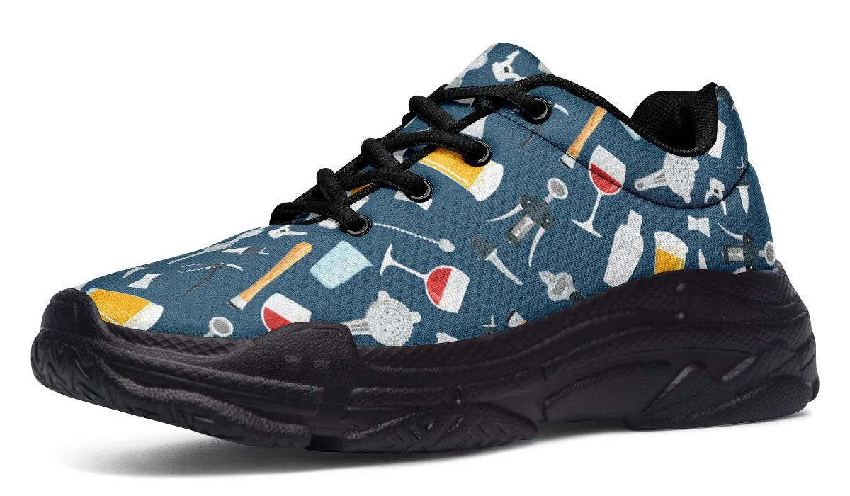 Bartender Pattern Chunky Sneakers