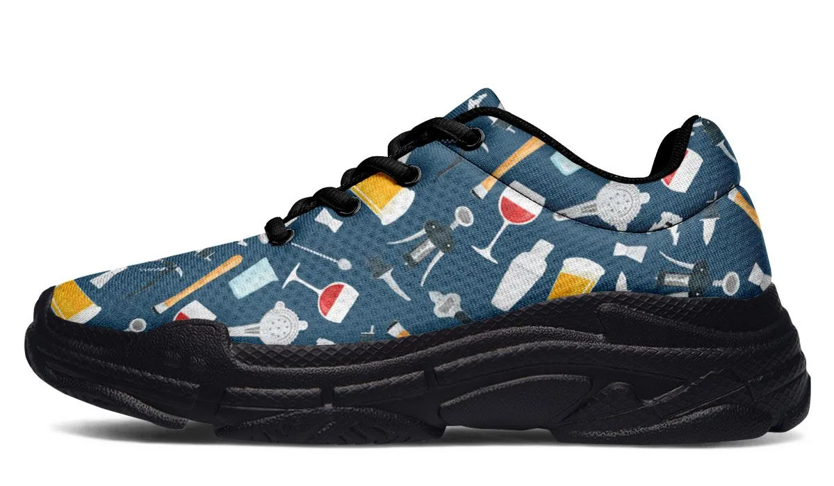 Bartender Pattern Chunky Sneakers