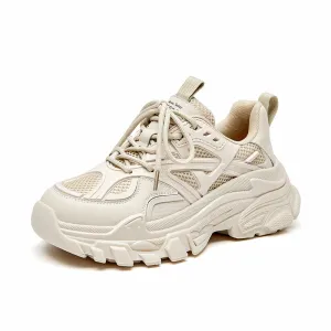 BeauToday Platfrom Chunky Mesh Sneakers for Women