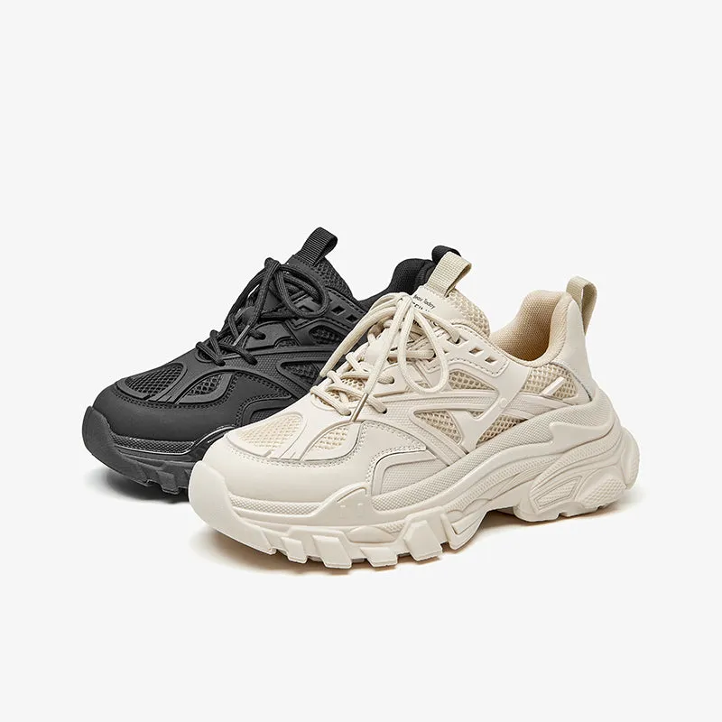 BeauToday Platfrom Chunky Mesh Sneakers for Women