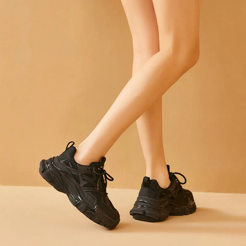 BeauToday Platfrom Chunky Mesh Sneakers for Women