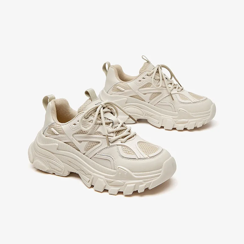 BeauToday Platfrom Chunky Mesh Sneakers for Women