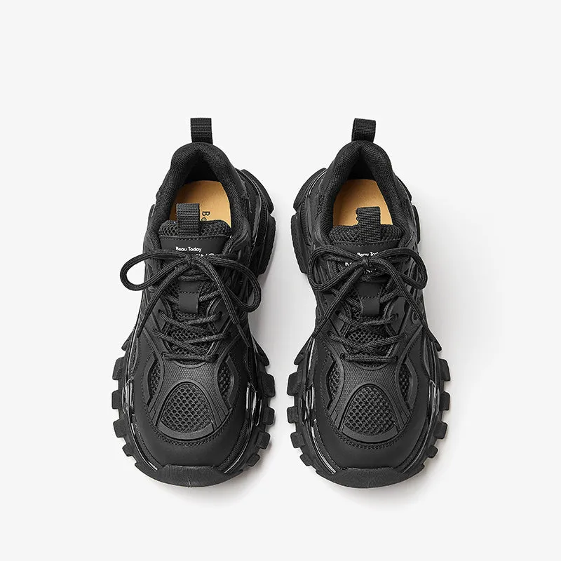 BeauToday Platfrom Chunky Mesh Sneakers for Women