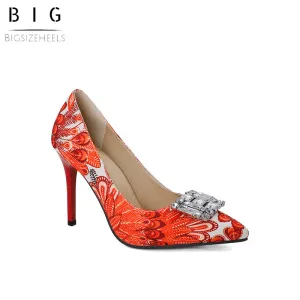 Bigsizeheels Banquet color with wedding heels - Red