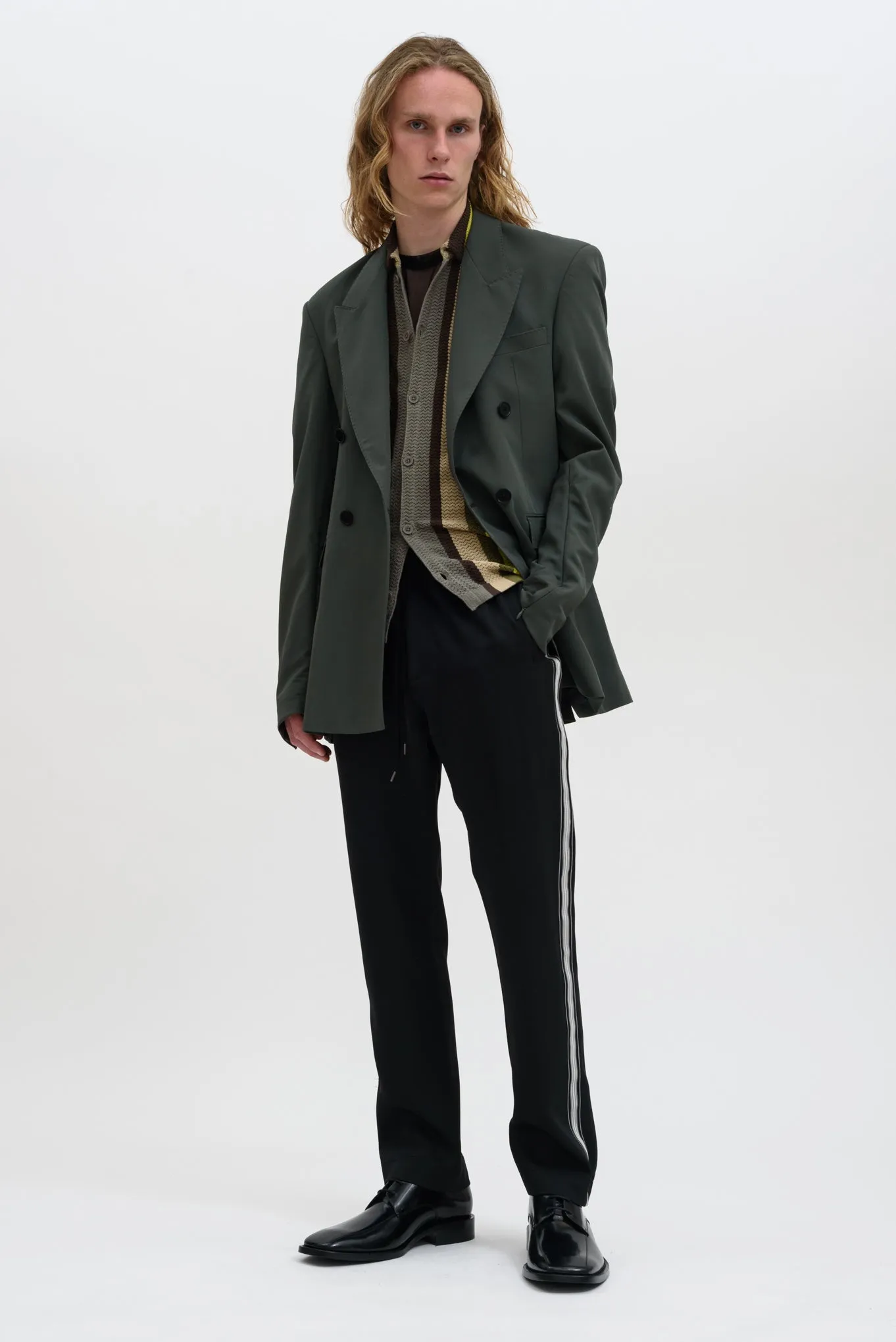 Black Buck Japanese Satin Track Pant