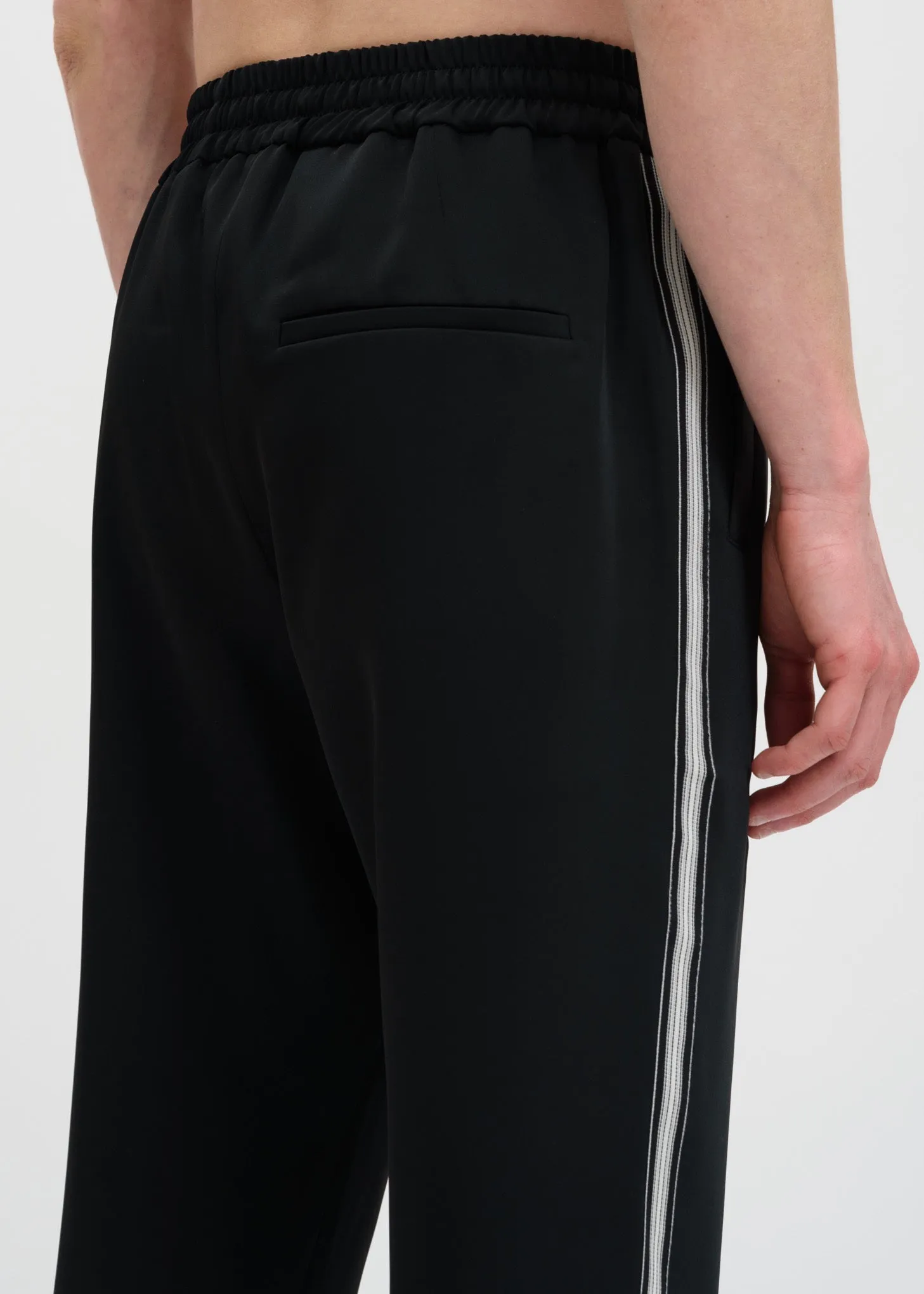 Black Buck Japanese Satin Track Pant