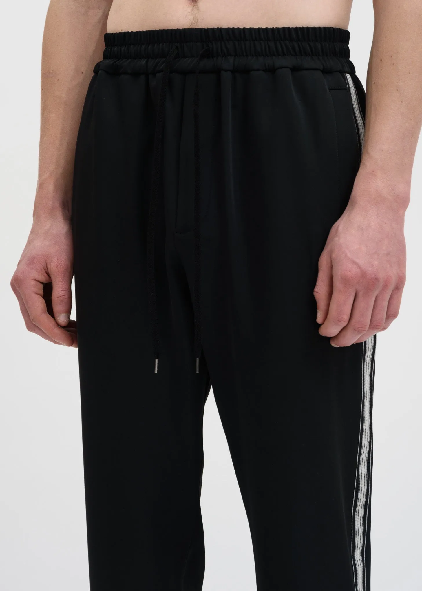 Black Buck Japanese Satin Track Pant