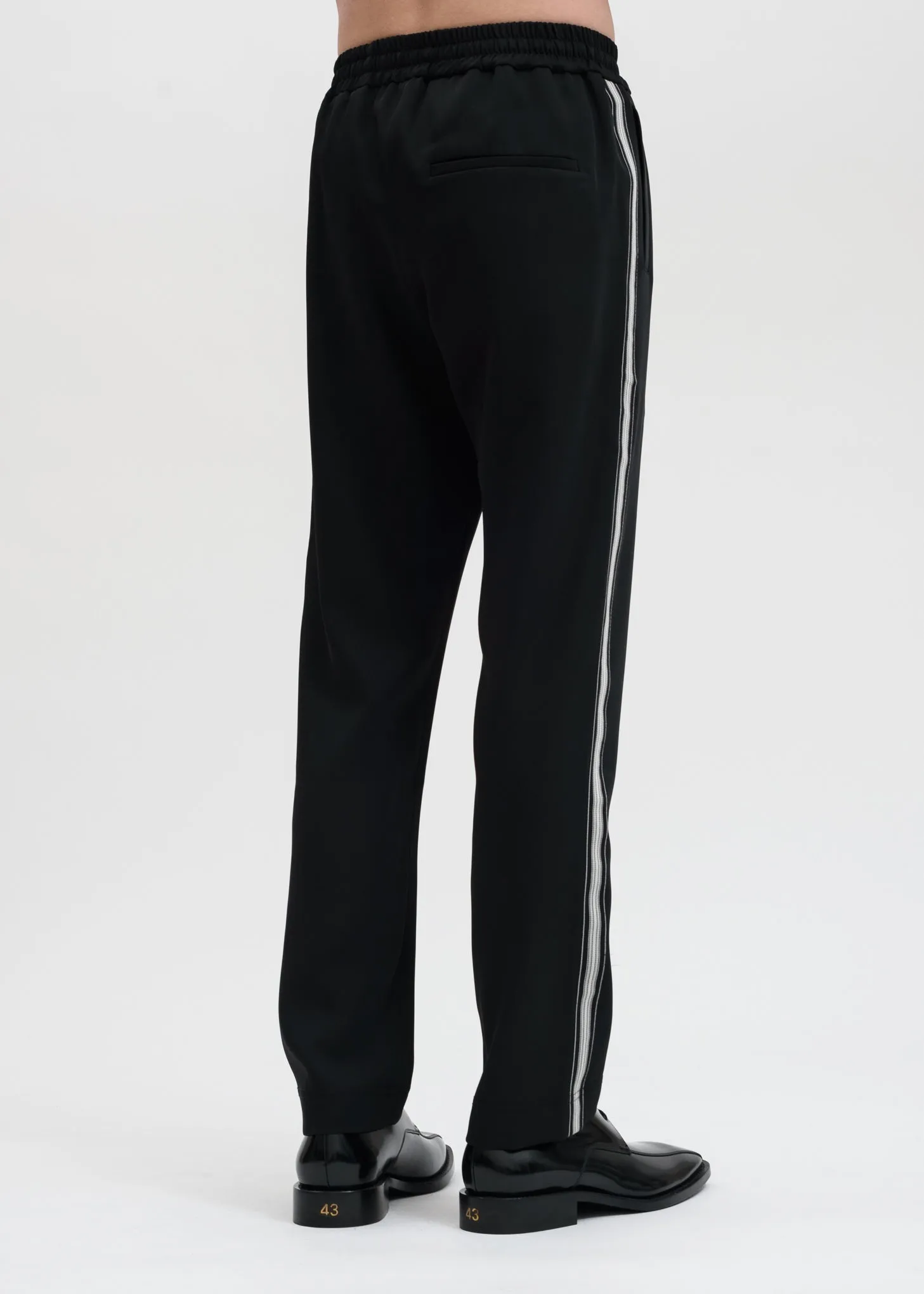 Black Buck Japanese Satin Track Pant