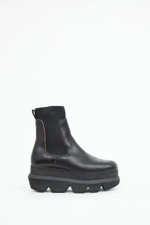 Black Platform Chelsea Boot