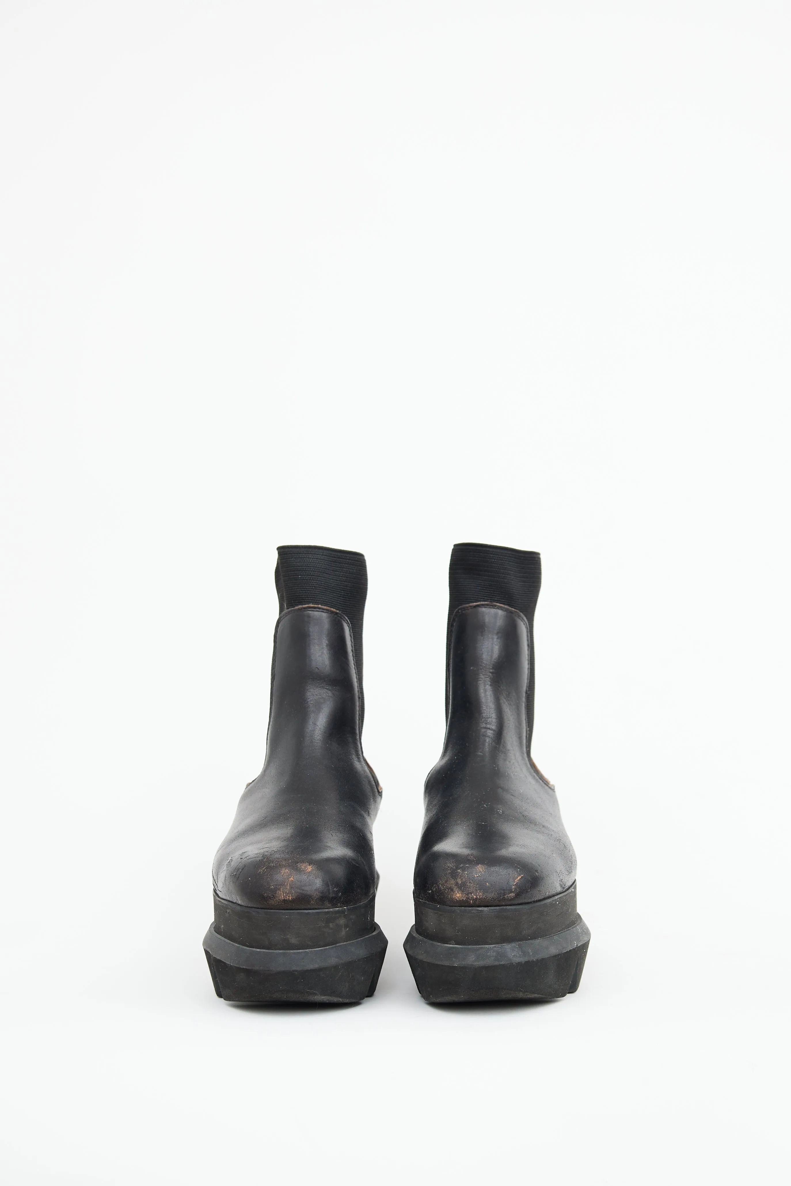 Black Platform Chelsea Boot