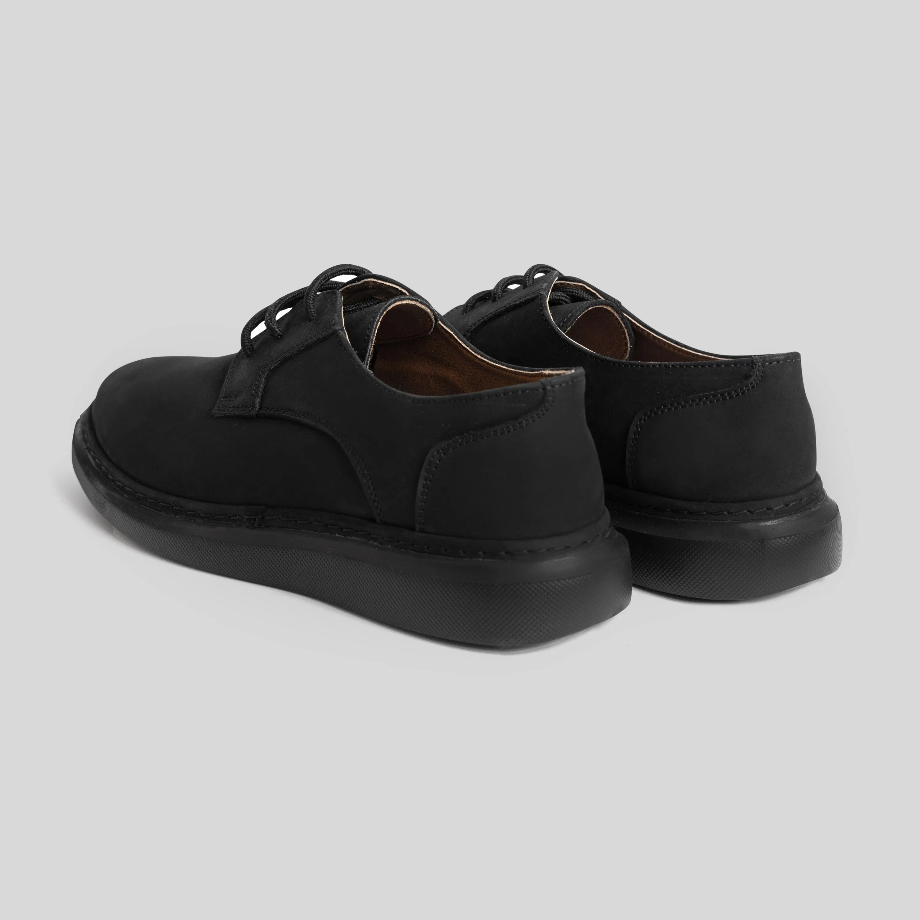 Black Suede Chunky Sneakers