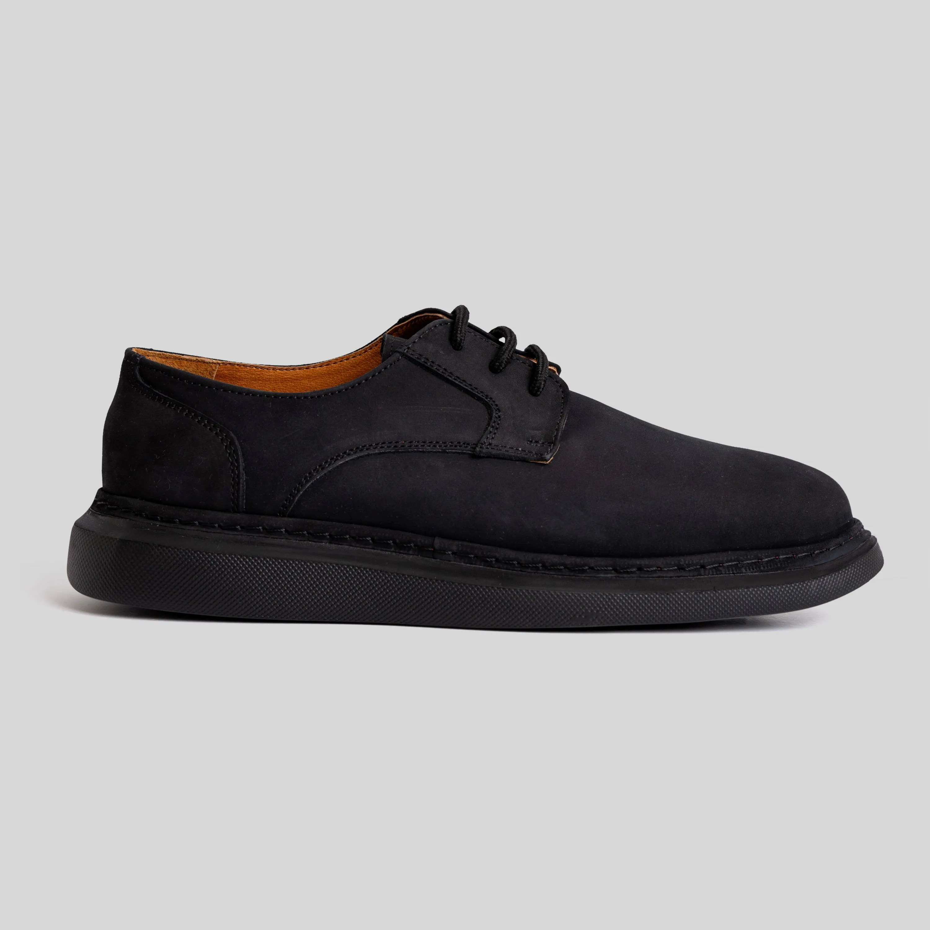 Black Suede Chunky Sneakers